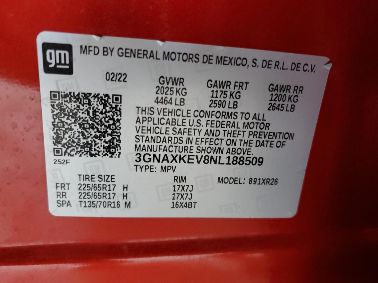 2022 Chevrolet Equinox lt