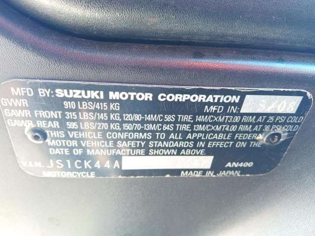 2008 Suzuki AN400