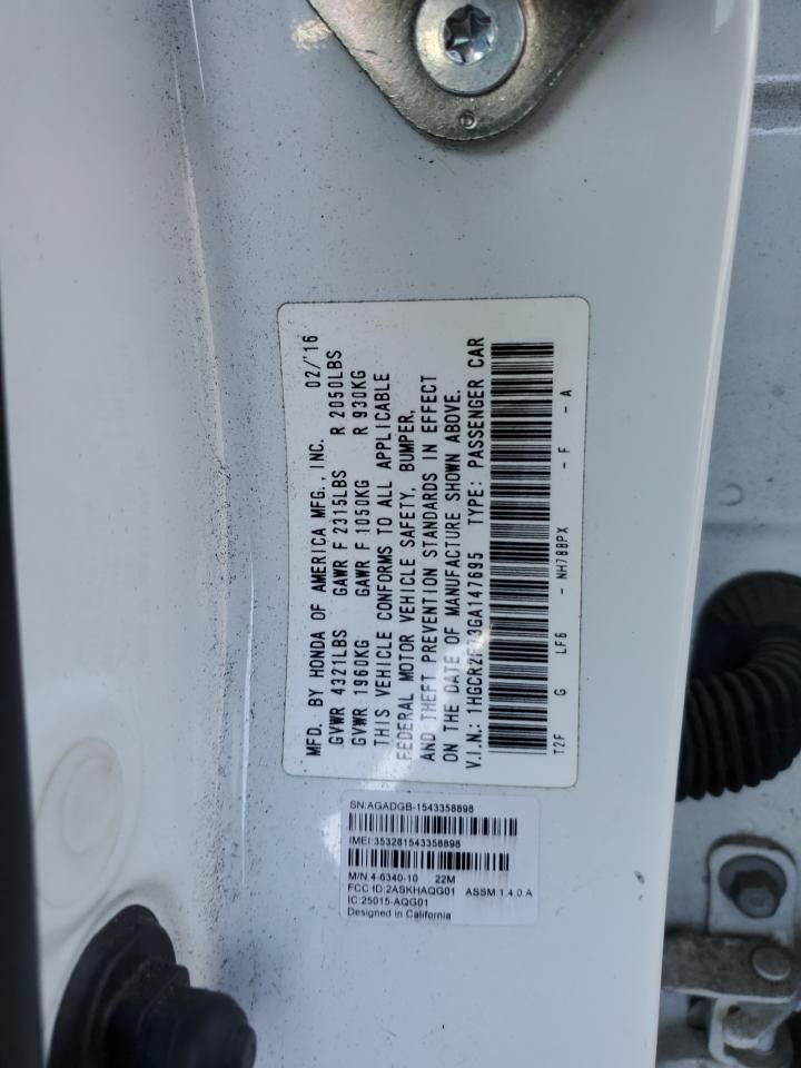 2016 Honda Accord ex