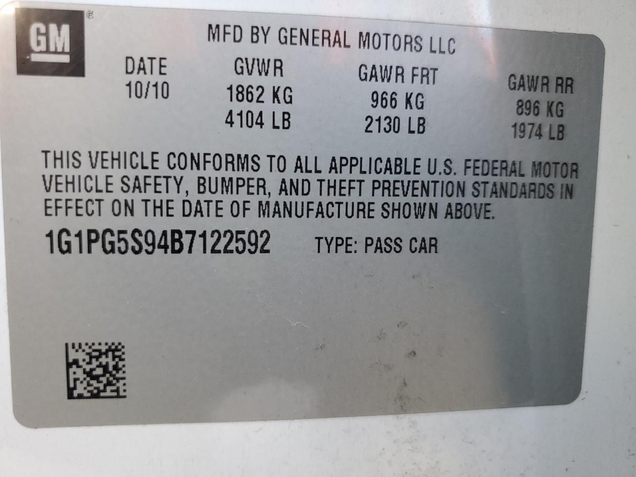 2011 Chevrolet Cruze lt