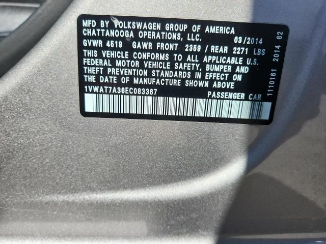 2014 Volkswagen Passat S