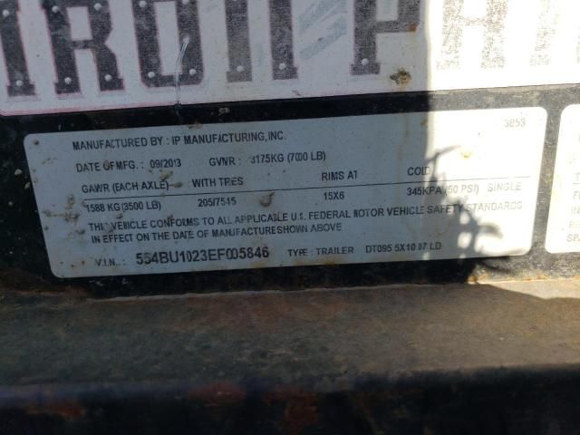 2014 Ipipm 2014 IP DT0955X10 D7 LD Dump Trailer