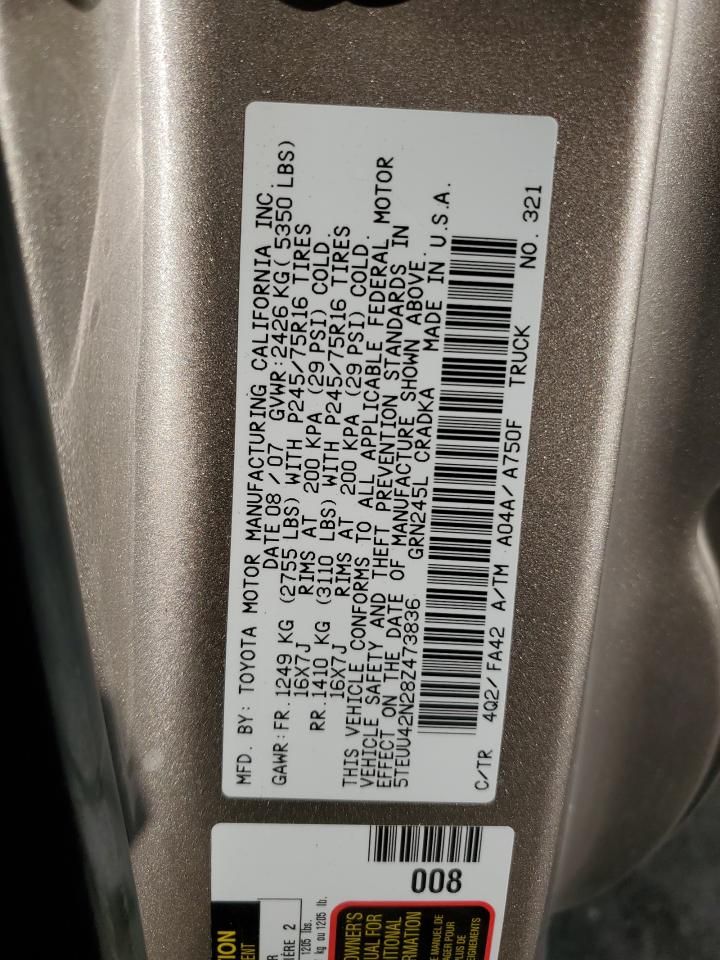 2008 Toyota Tacoma Access Cab