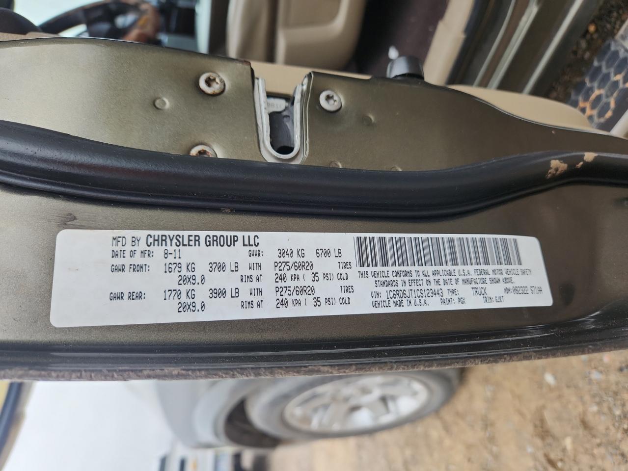 2012 Dodge Ram 1500 Laramie