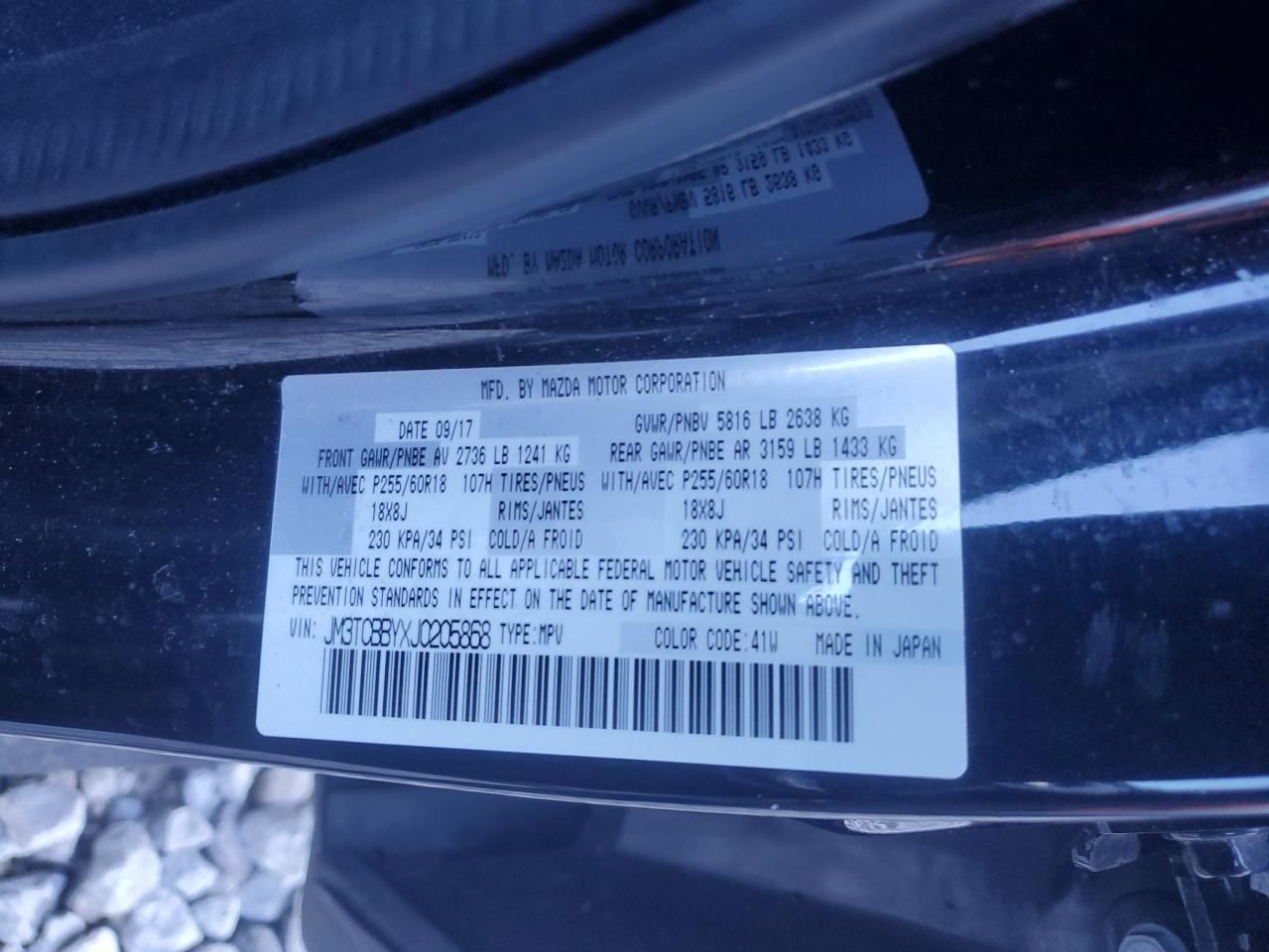 2018 Mazda Cx-9 Sport