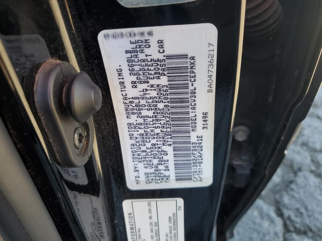 2002 Toyota Camry le