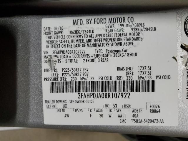 2011 Ford Fusion SEL