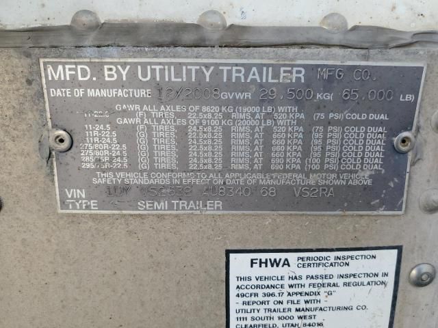 2010 Utility VS2RA Refrigerated Van Trailer