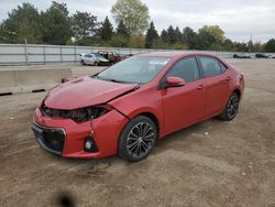 Toyota Corolla salvage cars for sale: 2015 Toyota Corolla L