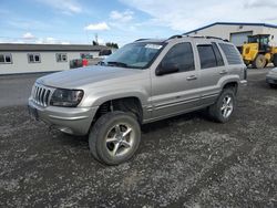 Jeep salvage cars for sale: 2002 Jeep Grand Cherokee Limited