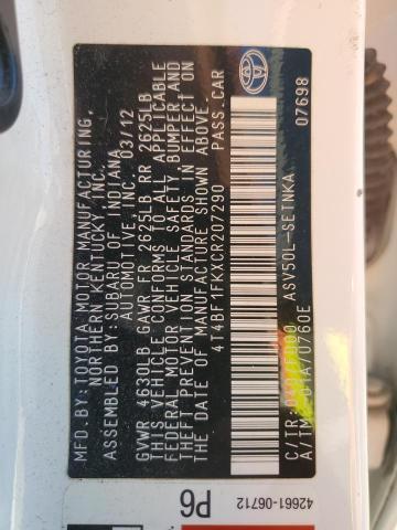 2012 Toyota Camry Base