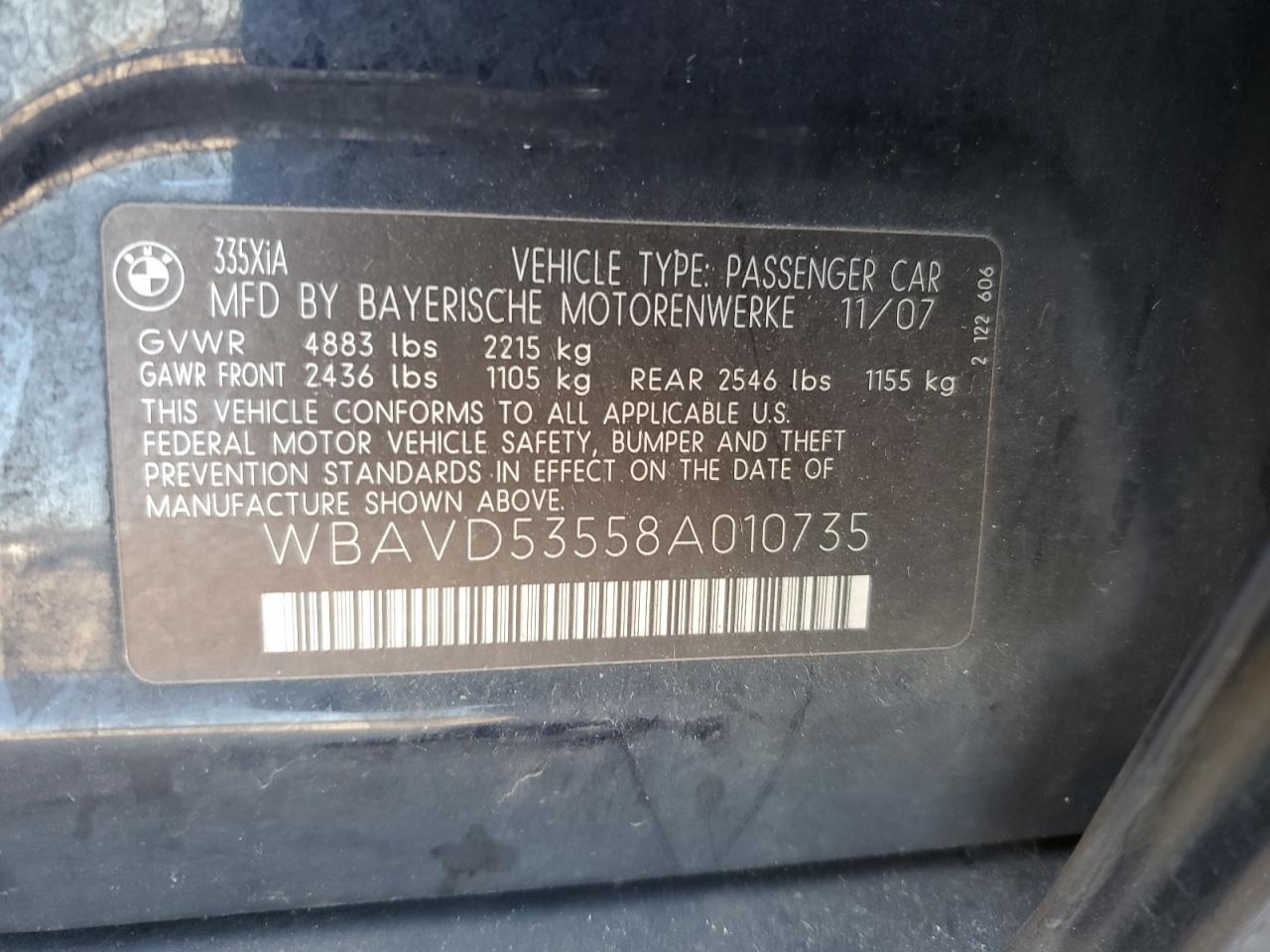 2008 BMW 335 xi