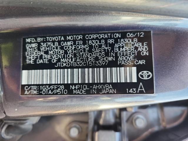2012 Toyota Prius C