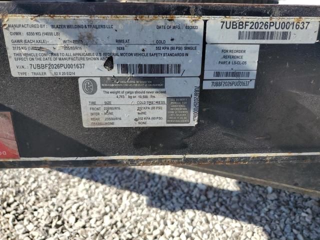 2023 Blazer Welding Equipment Trailer