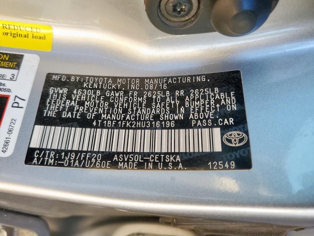 2017 Toyota Camry LE