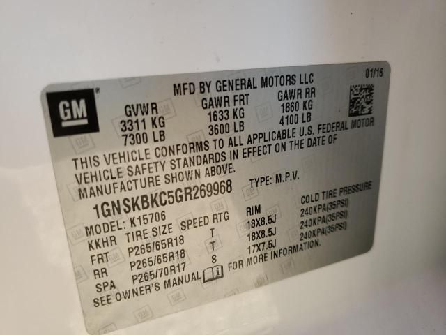 2016 Chevrolet Tahoe K1500 LT
