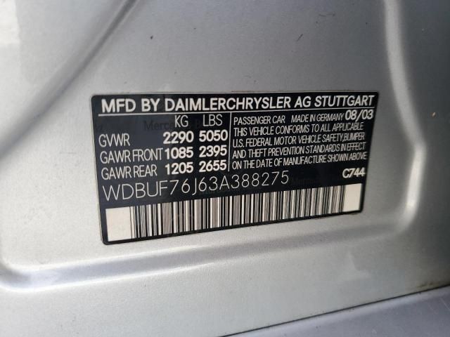 2003 Mercedes-Benz E 55 AMG