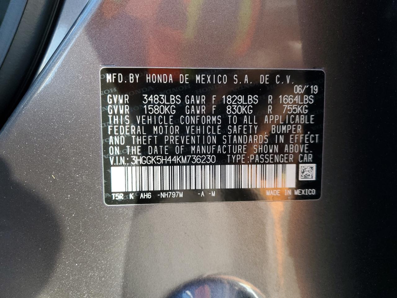 2019 Honda Fit lx