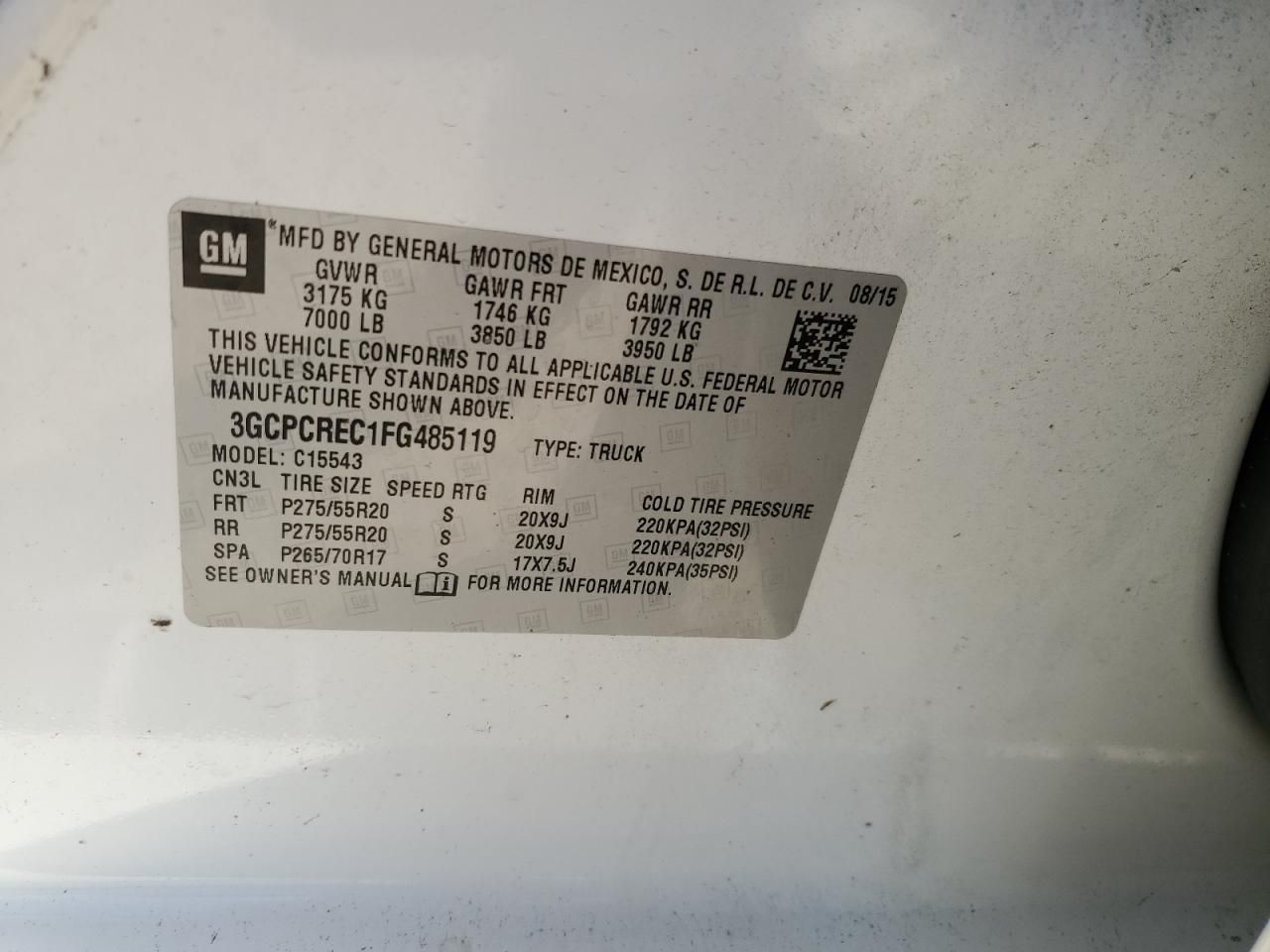 2015 Chevrolet Silverado C1500 LT