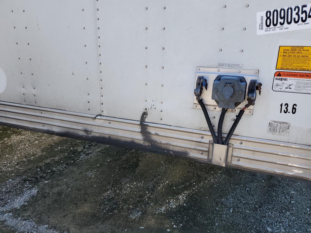2016 Utility DRY Van Trailer