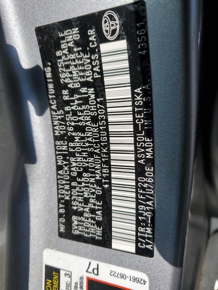 2016 Toyota Camry le