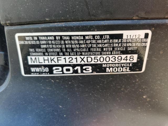 2013 Honda PCX 150