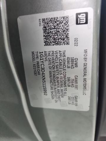 2022 Chevrolet Corvette Stingray 3LT