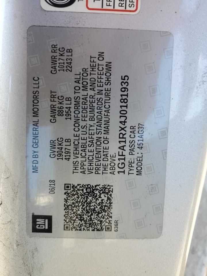 2018 Chevrolet Camaro ls