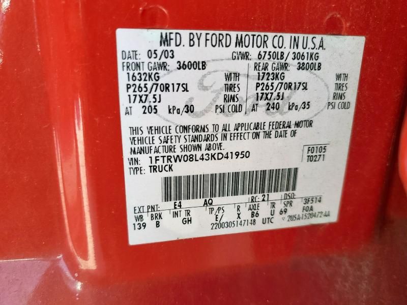 2003 Ford F150 Supercrew