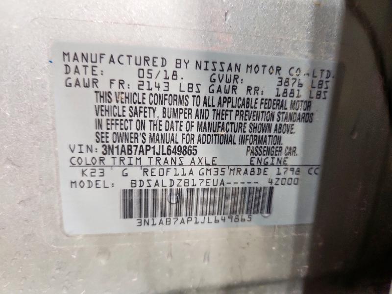 2018 Nissan Sentra sv