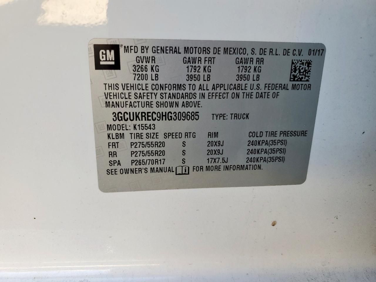 2017 Chevrolet Silverado K1500 LT