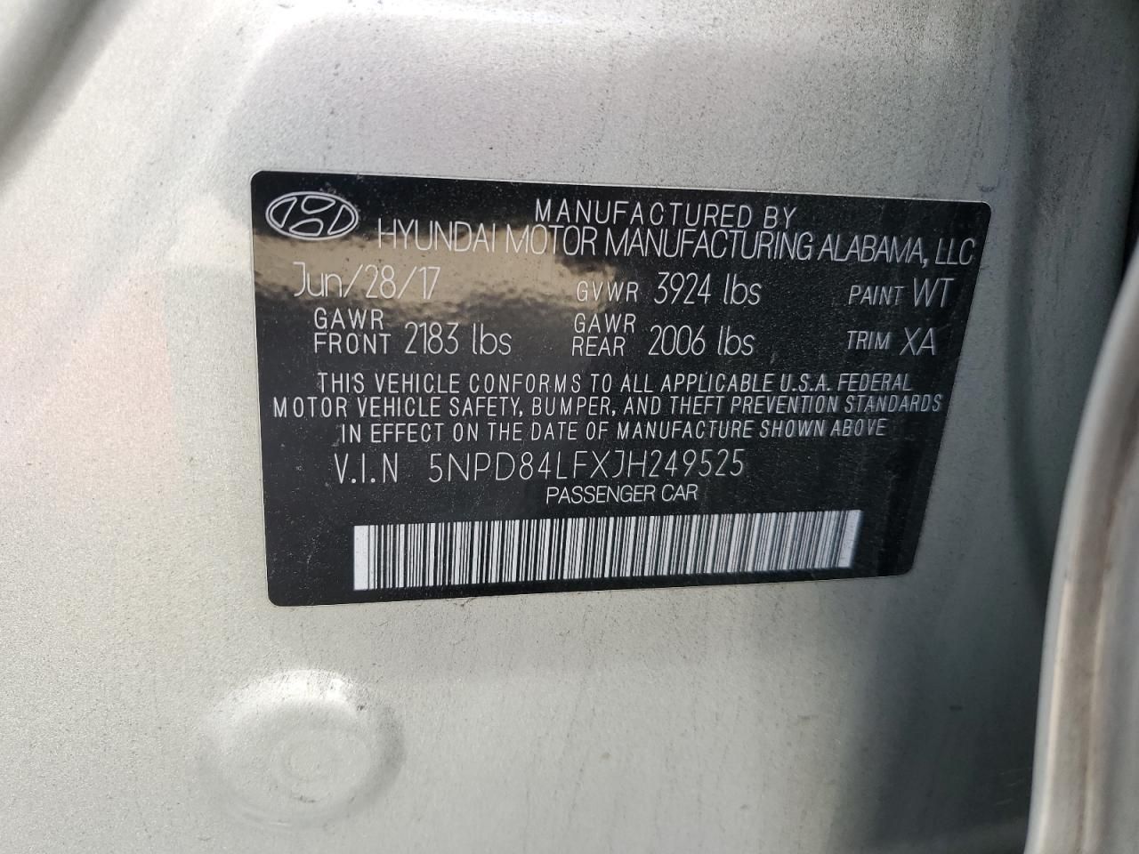 2018 Hyundai Elantra sel