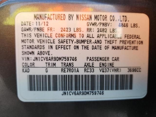 2013 Infiniti G37