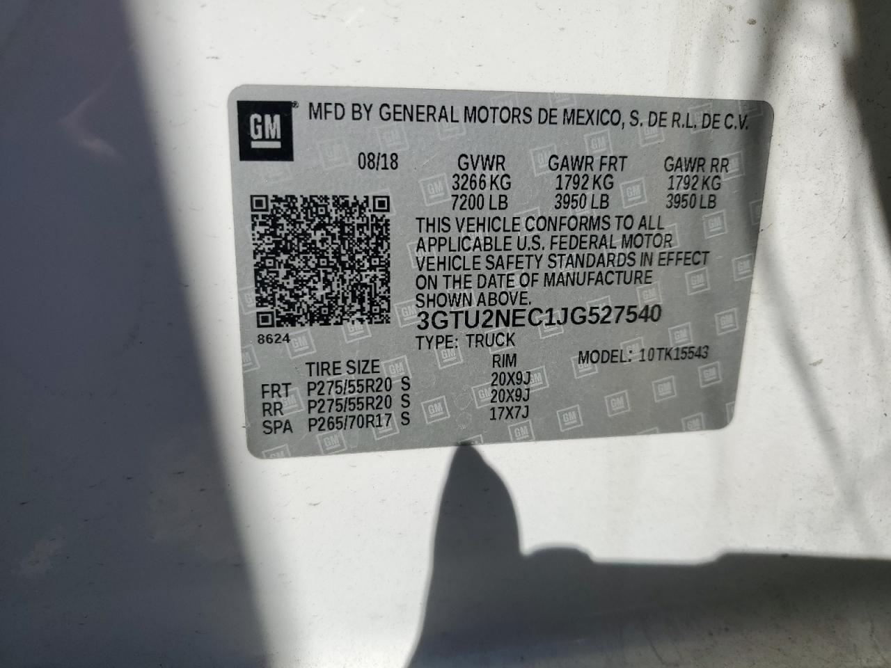 2018 GMC Sierra K1500 slt