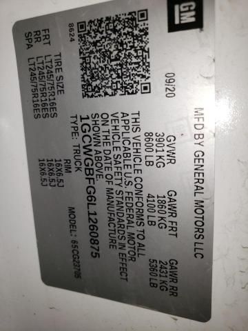 2020 Chevrolet Express G2500