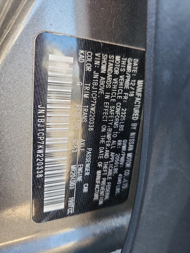 2019 Nissan Rogue Sport s