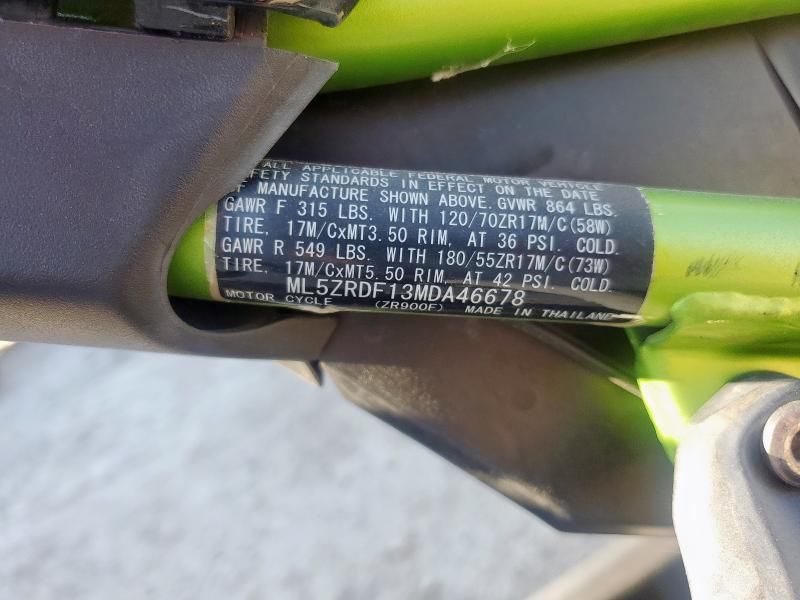 2021 Kawasaki ZR900 F