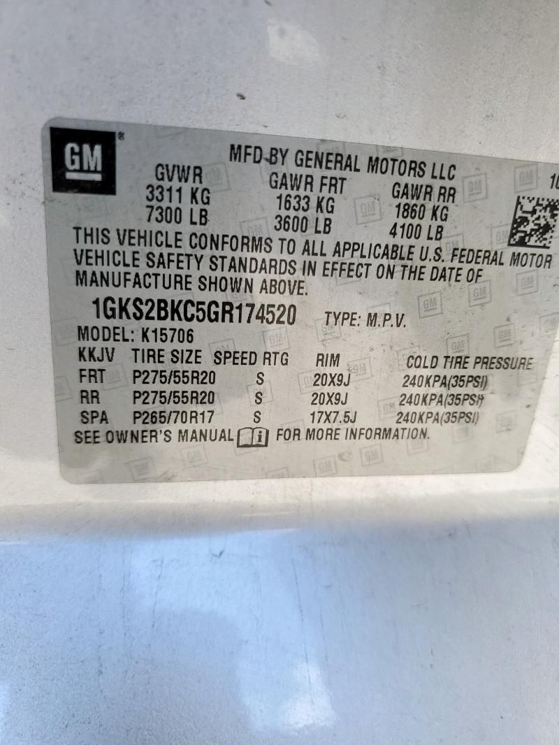 2016 GMC Yukon SLT