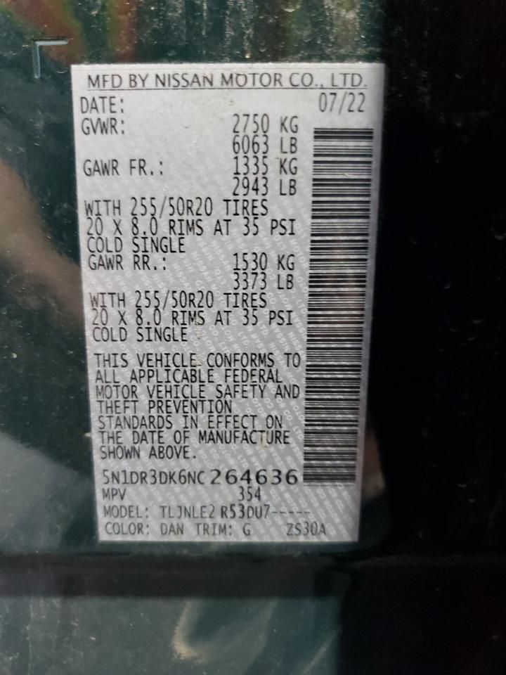 2022 Nissan Pathfinder Platinum