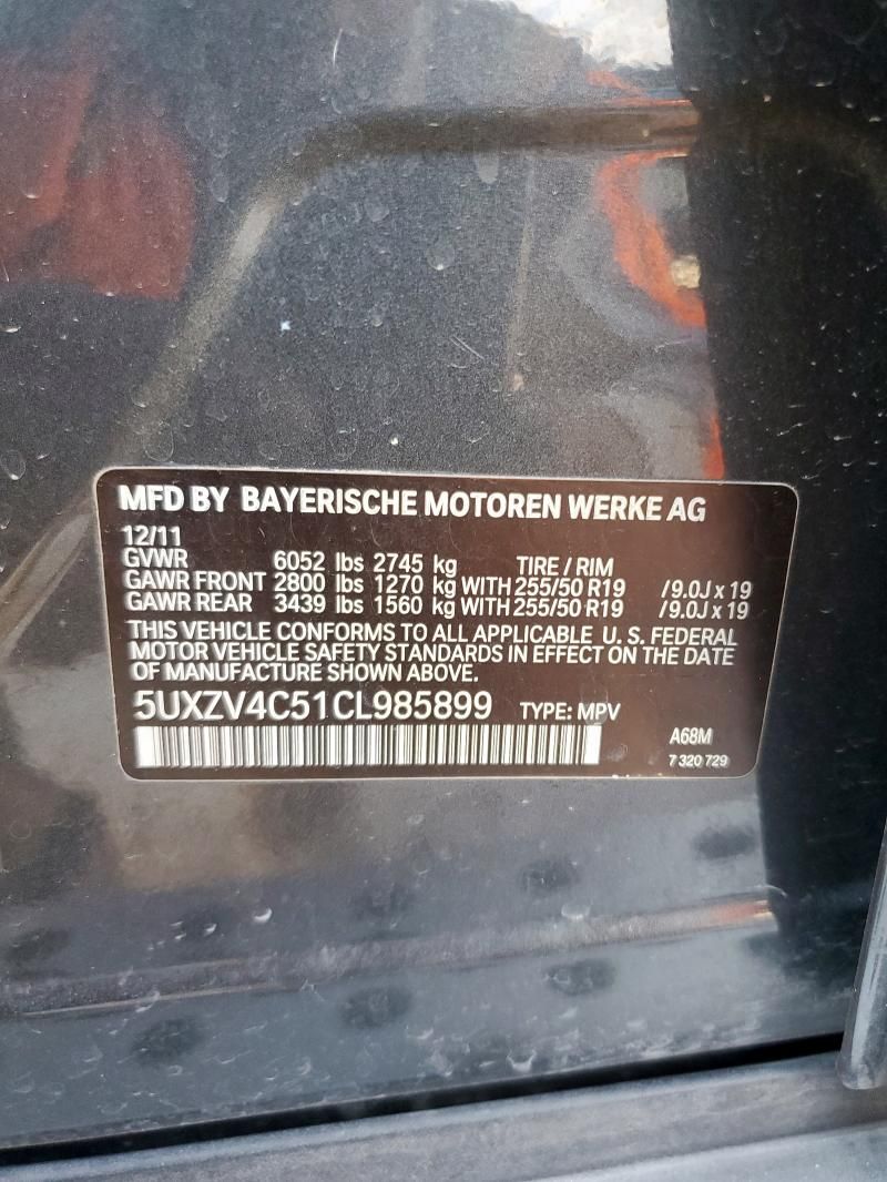 2012 BMW X5 XDRIVE35I