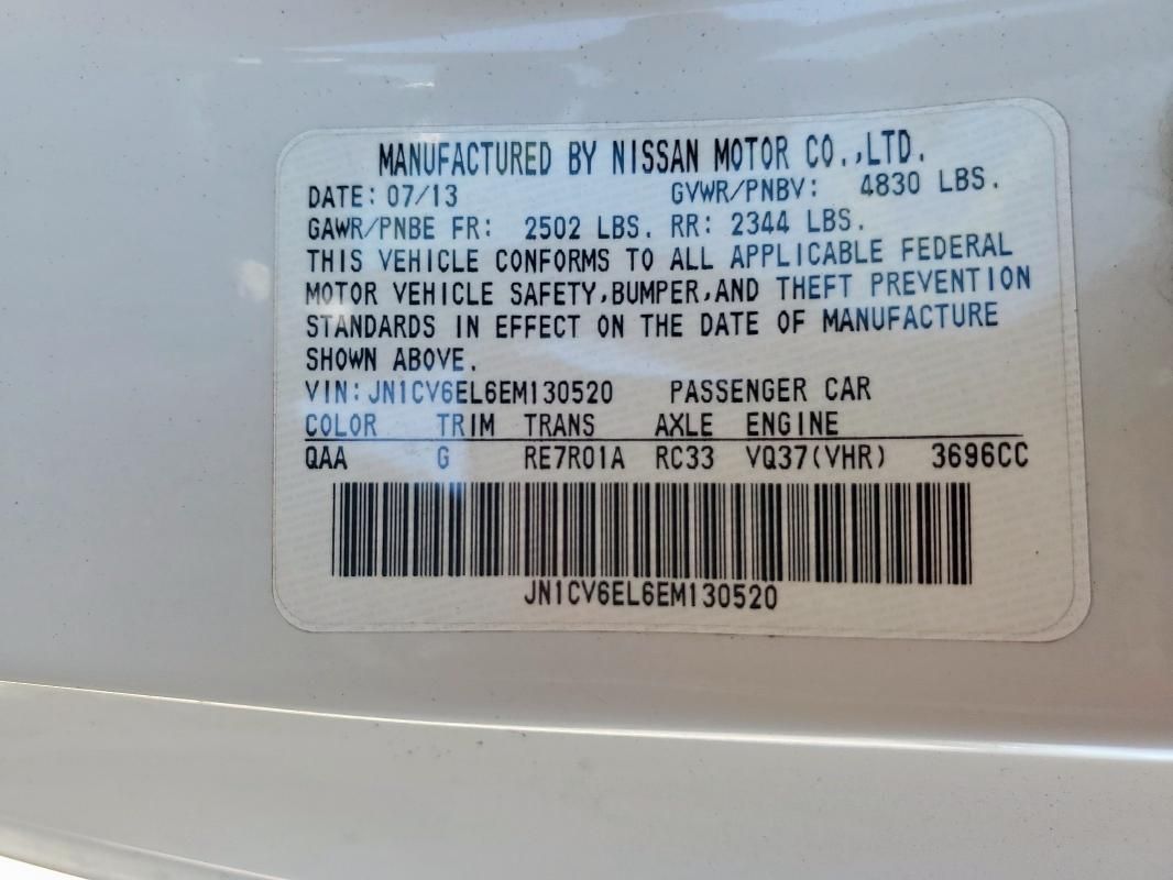 2014 Infiniti Q60 Journey