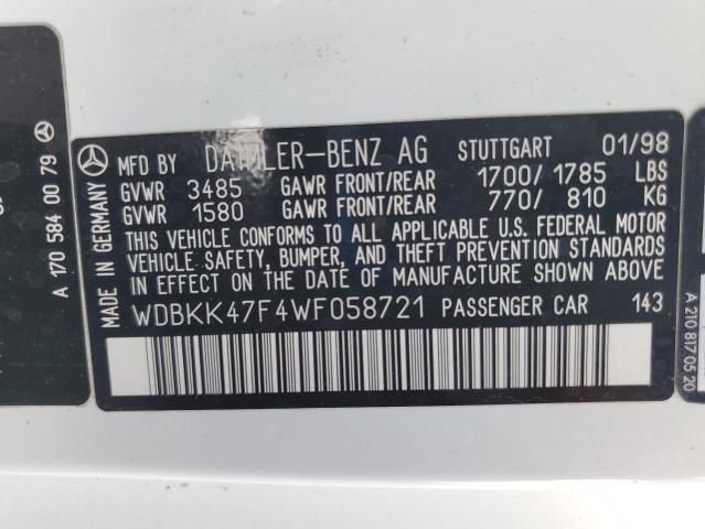 1998 Mercedes-Benz SLK 230 Kompressor