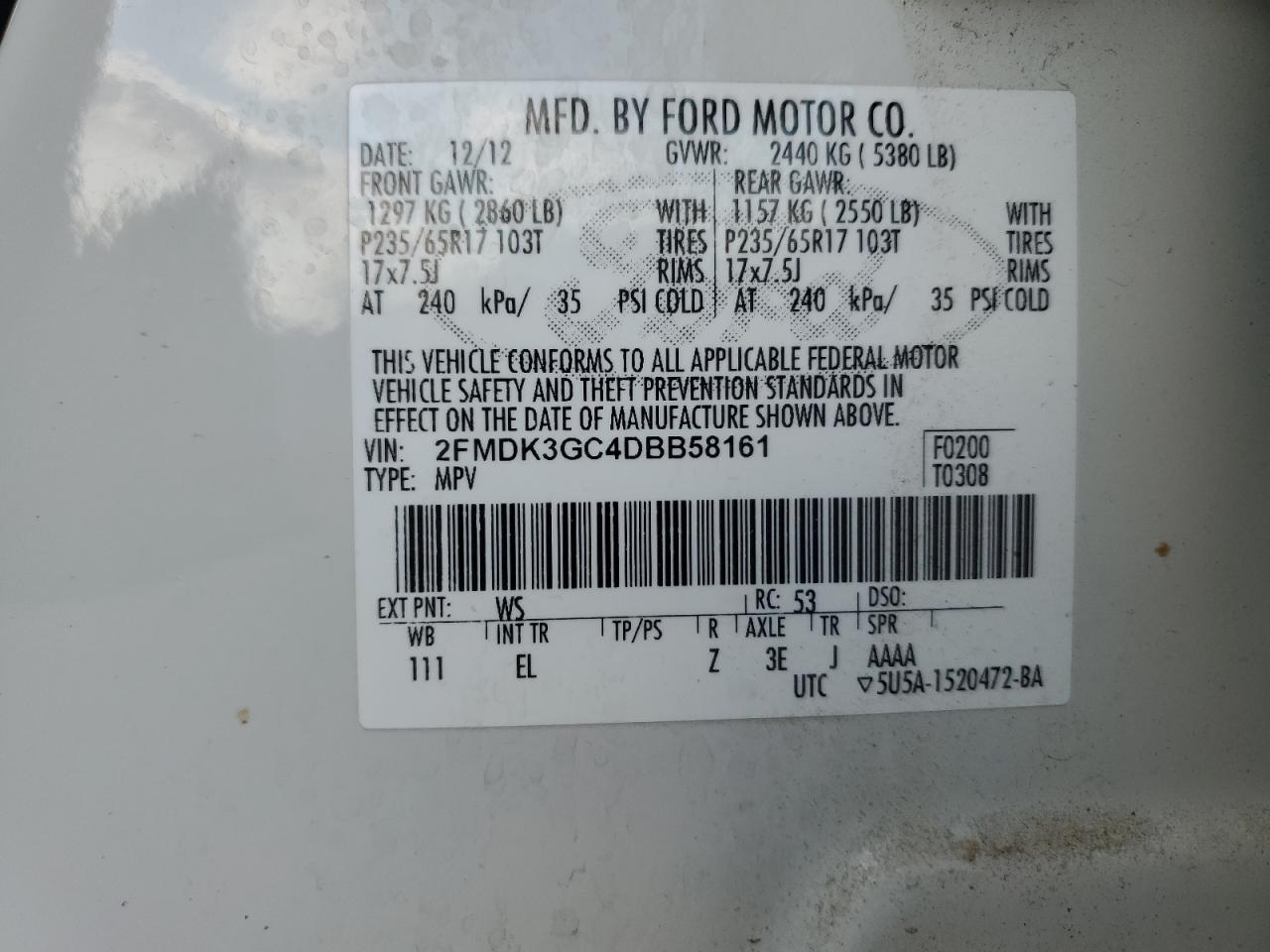 2013 Ford Edge se