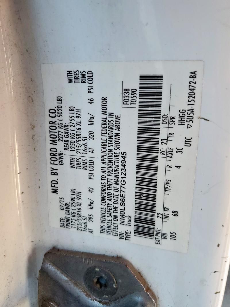 2016 Ford Transit Connect XL
