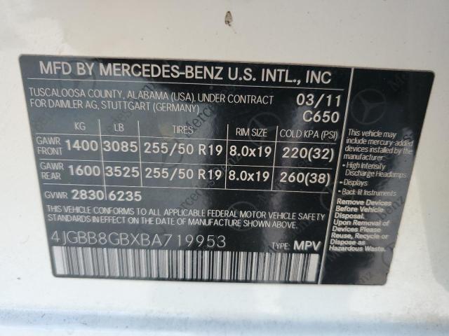 2011 Mercedes-Benz Ml 350 4matic