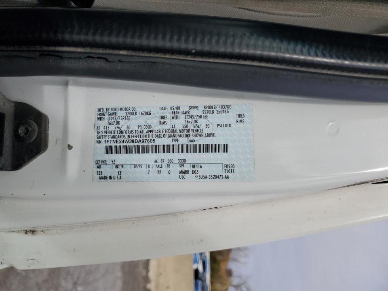 2008 Ford E250 Cargo Full Size