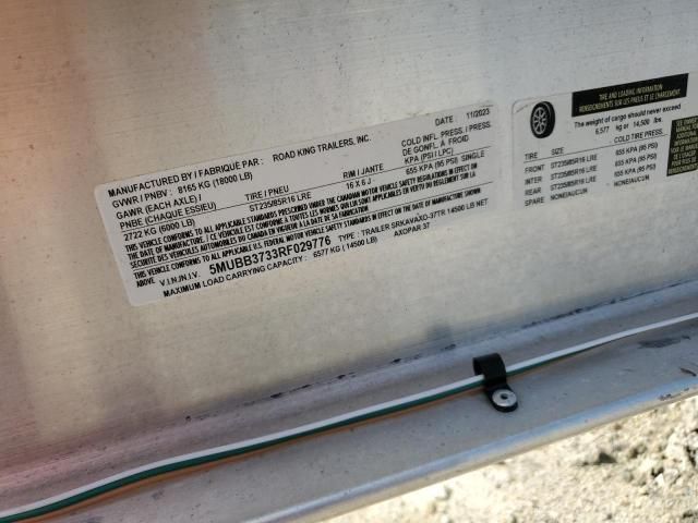 2024 Road King Srkavaxo-37TR Boat Trailer