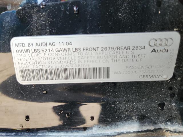 2005 Audi A6 3.2 Quattro