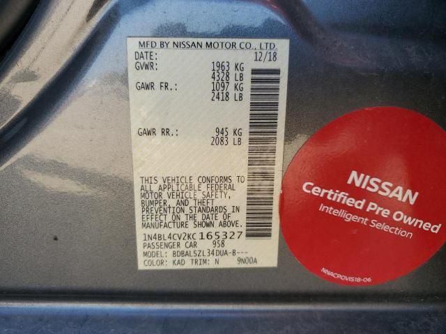 2019 Nissan Altima SR