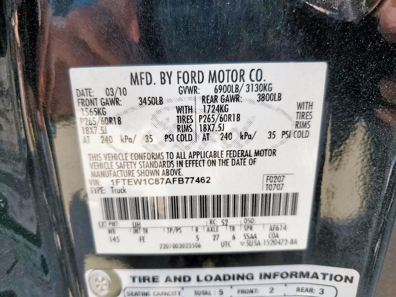 2010 Ford F150 Supercrew